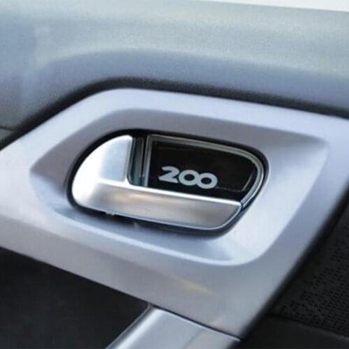 Car Inside Door Handle Bowl Sticker For Peugeot 2008 2014 - 2017 Accessories
