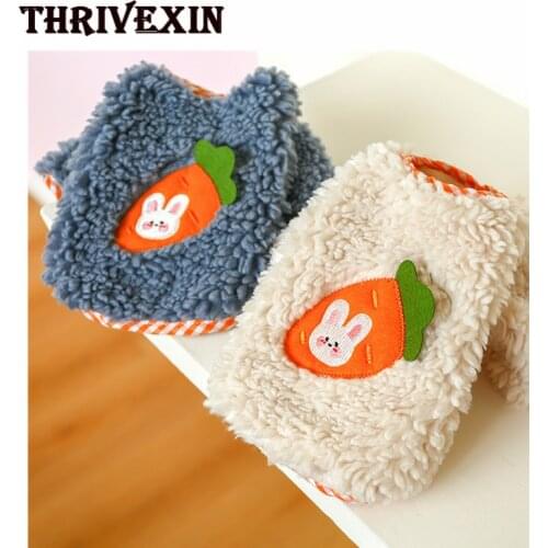 Pet Dog Clothes Carrot Rabbit Lamb Wool Clothing Dogs Rabbit Super Small Costume Cute Warm Soft Autumn Plus Velvet Warm Vest
