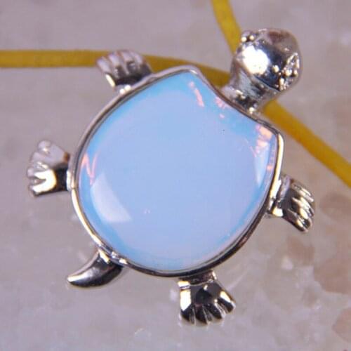 Opal Bead Pendant Jewelry For Woman Gift Turtle S358