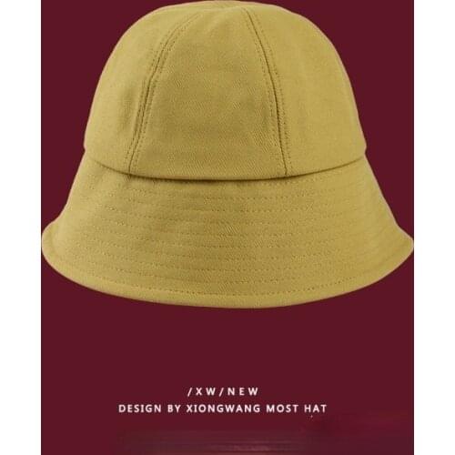 2021 New Springtime Men and Women Sunshade Bucket Hat PInk Yellow Black Green Comfort Bucket Hats Summer Fishing Cap Wholesale