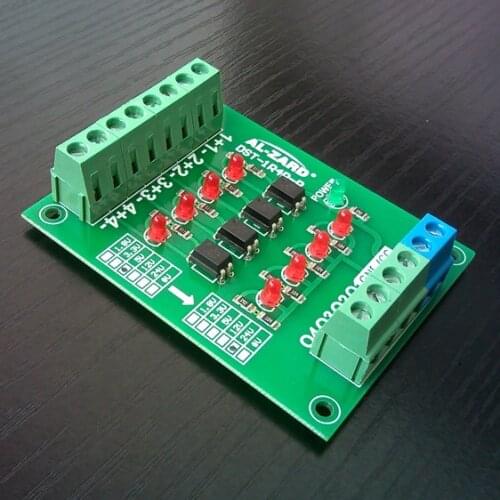 Optocoupler Isolation Board Isolated Module PLC Signal Level Voltage Converter Board 4Bit PNP 1.8-24V 2-4-8Channel