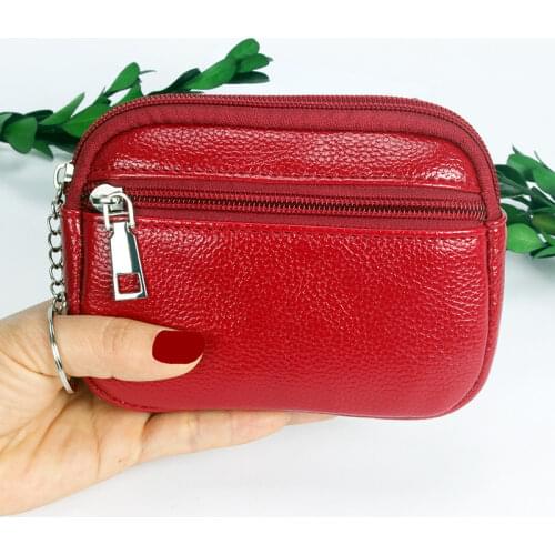 Fashion Zipper Short Wallet Bag for Women PU Leather Clutch Bags Cute Card Holder Female Folding Small Coin Purse Mini Keychain