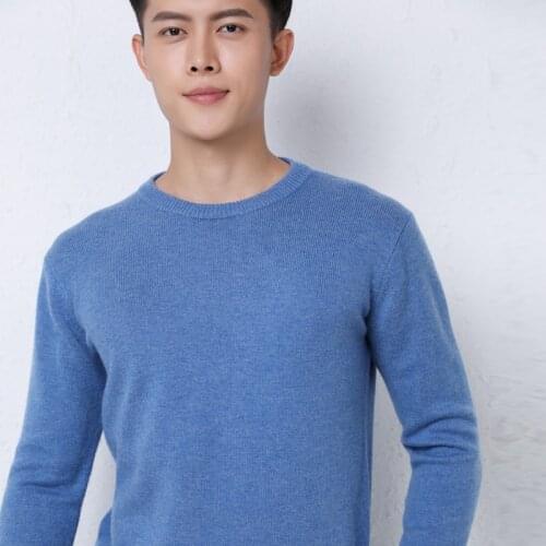 Super 100% Wool Sweater Classic Men Pullover 2021 Autumn Winter Warm O-neck Cashmere Sweaters Male Jumper Full Sleeve Pull Homme