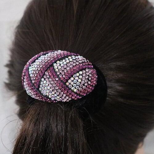 Trendy hairband for women multicolor rhinestone crystal rope elastic hairdress accessories rubber headband hair tip jewels B1262
