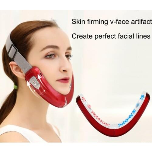 Face Lift Device Micro Current Smart Voice Remote Control V Face Slimming Apparatus Galvanic Massage Slimming Treatment LED