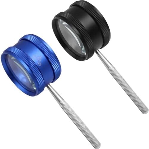 Seniors Kids Handheld Reading Magnifier Glass for Reading Soldering Inspection Magnifying Glass with Lens Cleaning Cloth