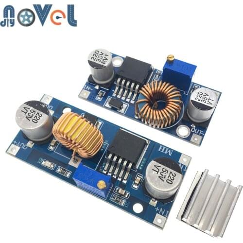 XL4005 5A 75W XL4015 DC-DC 4-38V to 1.25-36V 24V 12V 9V 5V Step Down Adjustable Power Supply Module LED Lithium Charger