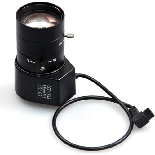 6-60mm 10x Zoom lens manual focus auto IRIS CS/DC Mount DC drive CCTV lens F1.6 1/3" HD Lens For CCTV security HD Camera DC6-60