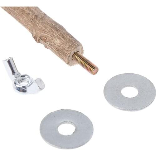 M17D 1 PC 15/20 centimeters Parrot Raw Wooden Fork Tree Stand Rack Toy Hamster Birdhouse Cage Props