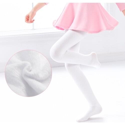 2pcs Warm Pantyhose Tights High Elastic Waist Thick Stockings Tights Kid Girl Solid Pantyhose Autumn Winter Tights Dance Tights
