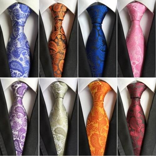 2016 Mans Fashion Accessories Paisley Ties For Men Classic Silk Jacquard weave Ties Business Neckties 8.5cm Corbatas Hombre