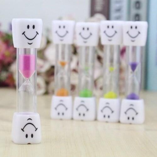 2021 Sand Clock 3 Minutes Smiling Face The Hourglass Decorative Household Items Kids Toothbrush Timer Sand Clock Gifts