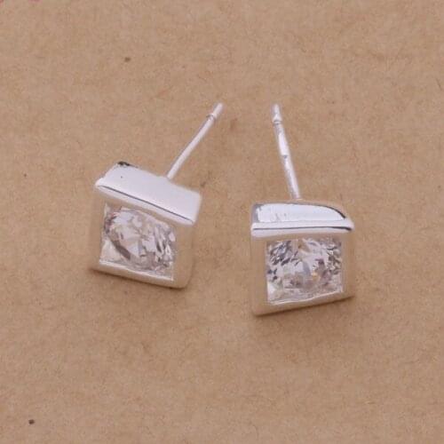 AE256 Hot sterling earrings , fashion jewelry , crystal /cedakvka aofajfma silver color
