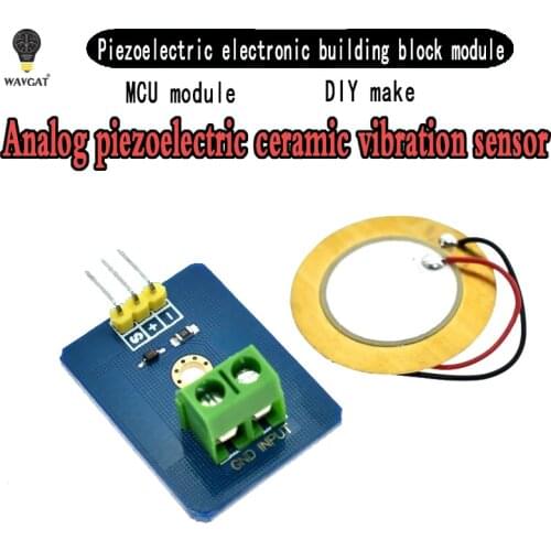 WAVGAT Analog Drum Simulate Piezoelectric Ceramic Vibration Sensor for arduino DIY KIT