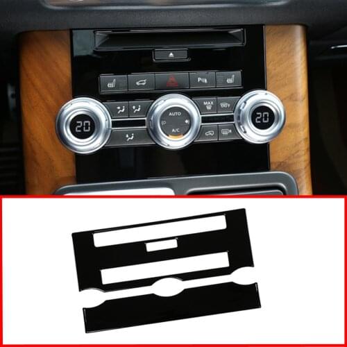ABS Chrome Car Accessories Central Control CD Air Conditioning Panel Trim Frame for Land Rover Range Rover Sport L320 2012 2013