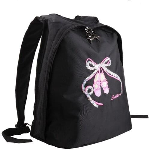 Kids Ballerina Embroidery Ballet Backpack Children Girls School Dance Class Daypack
