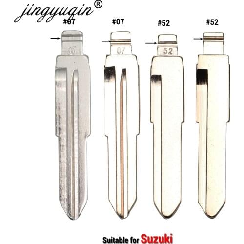 Jingyuqin #52 07# Folding Flip Uncut Key Blade Blank for Suzuki Swift Isuzu No.52 Replacement