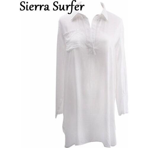 Kaftan Beach Dress Cover Up Pareo Swimsuit Women Mayo Bayan Wear Tunique Femme Summer Cotton Solid Swim Coverup Sierra Surfer