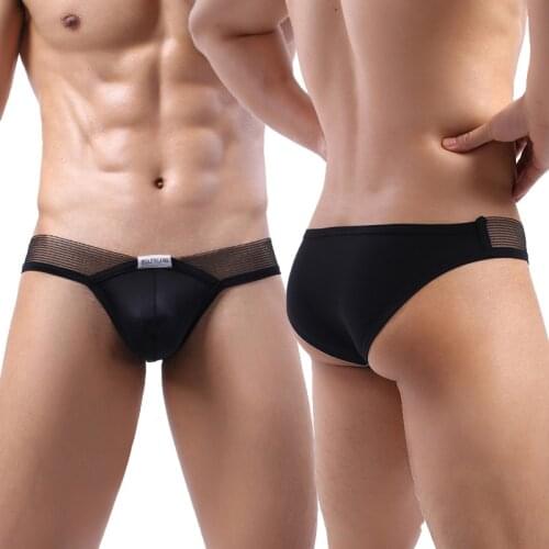 2XL Mens Briefs Jockstrap Ultra-thin Ice Silk Mesh Underwear Cueca Panties Seamless Slip Homme Underpants Bikini Tanga Thongs