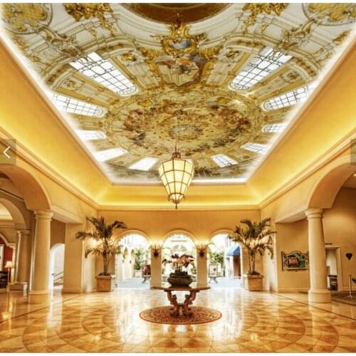 Wallpapers Youman Fashion 3D murals ceiling wallpapers Pattern 3D ceiling photo murals wallpapers bathroom ceiling wall paper