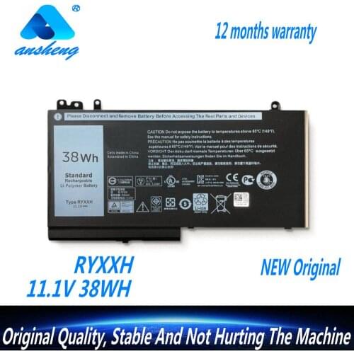 Genuine RYXXH 79VRK WYJC2 Laptop Battery For Dell Latitude 12 5000 11 3150 3160 3550 E5250 E5450 E5550 9P4D2 11.1V 38WH