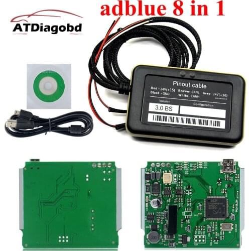 Full Chip Adblue 9 IN 1 Upgrade Adblue 8 IN 1 8in1 For 9 Trucks Ad Blue Emulator for Heavy Duty Trucks