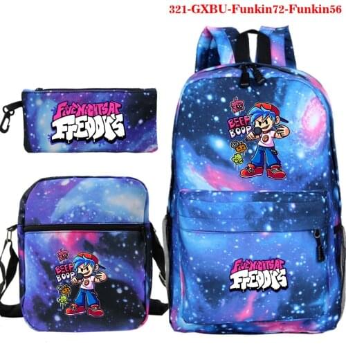 Hot Games Friday Night Funkin Backpacks High Quality 3 Pcs/Set Bookbags For Girls Boys School Backpack Funny Rucksack Mochilas