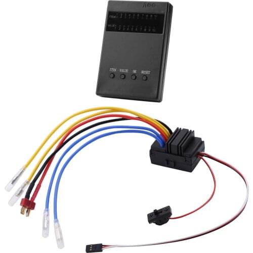 1:10 1/8 WP 880 Crawler Brush Brushed 80A Electronic Speed Controller Waterproof ESC With Program box Built-in BEC 5V/3A