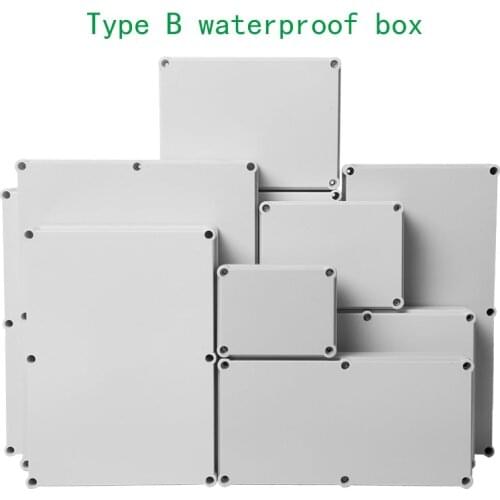 Type B junction box waterproof box outdoor instrument box ABS plastic electrical project storage box electronic shell