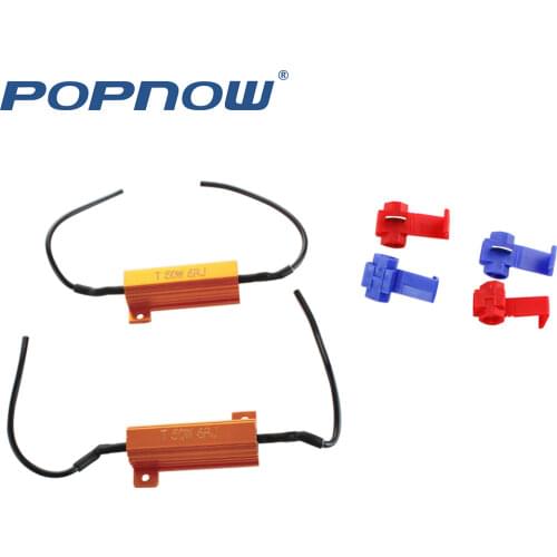 Universal Add-on 50W 6 8 ohm LED Load Resistor Car Led Light Bulbs Fix Error Free Canbus Cancel Decoder Turn Signal Blinker