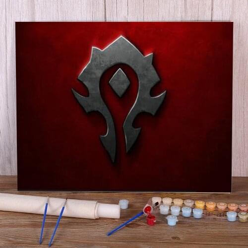 World Of Warcraft Paint By Numbers Package Acrylic Paints 50*70 Picture By Numbers Photo Home Decor For Wholesale