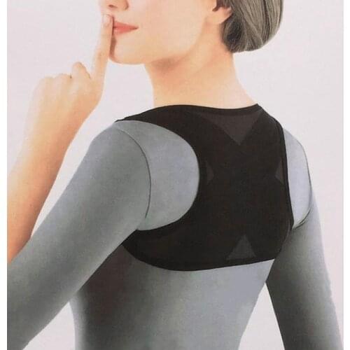 Ladies Adult Adjustable Posture Corrector Brace Net Breathable Back Spine Support Belt Humpback Shoulder Posture Correction Belt