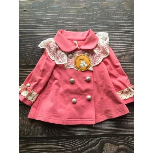 1piece /lot) 100% cotton 2020 new little baby girl lace hoodies kids(0016)