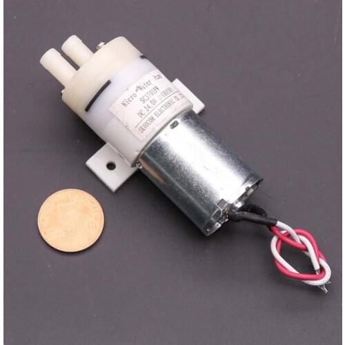 1pcs Micro Water Pump 24V DC Motor 370 Small mini Water Diaphragm Pump Self-priming Pump Vacuum Pump Low Noise DIY