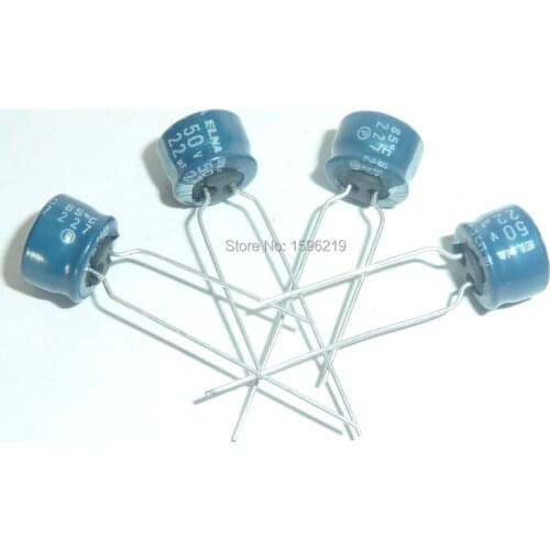 10pcs 22uF 50V ELNA RC3 Series 8x5mm 50V22uF Low Profile Audio Capacitor