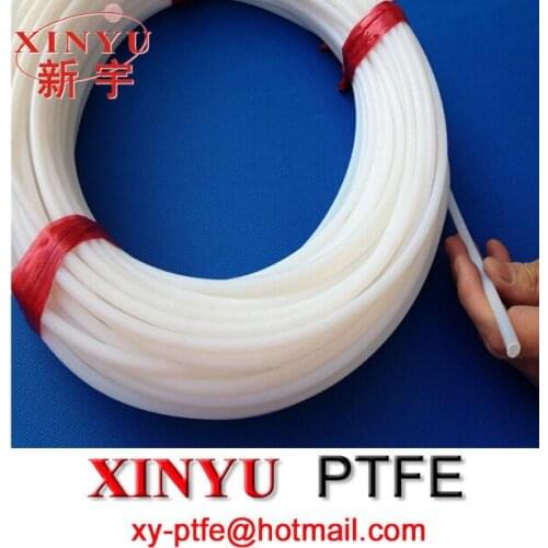 100% Pure PTFE tube F4 PTFE pipe PTFE hose PTFE tube, white PTFE tube factory,Medical Hose PTFE Tubing