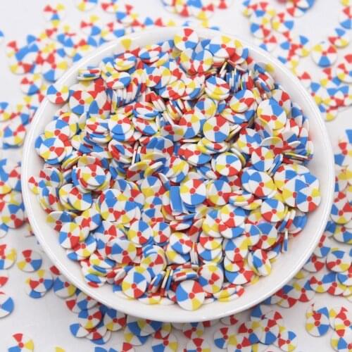 100g/Lot 5mm Colorful Ball Clay Slices Sprinkles Soft Pottery for DIY Decoration Filling Accessories