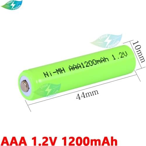 100% Original 1.2V AAA battery 1.2V Rechargeable Battery, 1200mah, NiMH DIY Electric Toothbrush Shaver