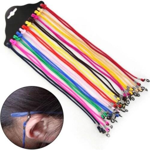 12Pcs Anti-lost Nylon Glasses Chain Spectacle Frame Holder Sunglasses Eyewear Cord Neck String Glasses Accessories Random Color