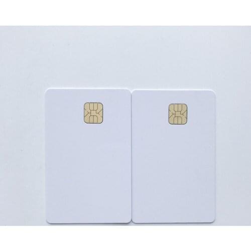 400PCS/Lot Printable Blank Contact PVC Smart IC Card with Sle/FM4428 Chip For Epson/Canon Inkjet Printer