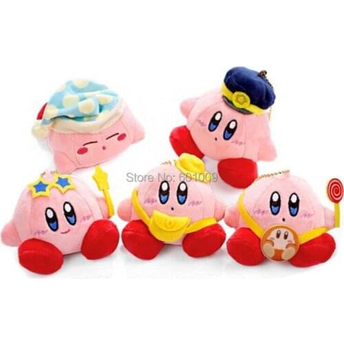 5PCS Star Waddle Dee Doo 8CM Plush Keychain Doll Pendant Soft Animal Dolls Gifts Retail