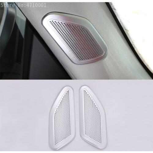 Aluminum Alloy A Pillar Front Door Speaker Frame Cover Trim 2pcs for Maserati Levante 2016 Car Accessories