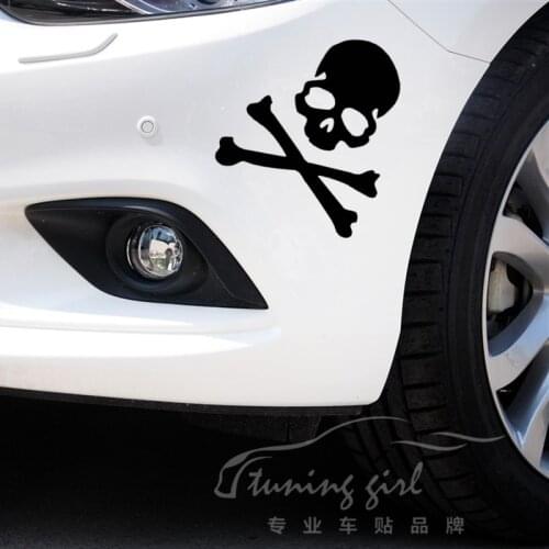 Car Stickers Skulls Ghost Rider Devil Creative Decals For Tail Winshield Waterproof Auto Tuning Styling Vinyls 16cm*14cm D10