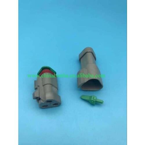 FREE shipping 3 Pin Waterproof Electrical Wire Connector Plug Deutsch Style Enhanced Seal Shrink Boot Adapter DT06-3S DT04-3P