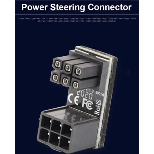 ATX 6 Pin 8 Pin Female to Male 180 Degree Angled Graphics Card Power Adapter PCI-E 6Pin 8Pin 180 Degree Rotating