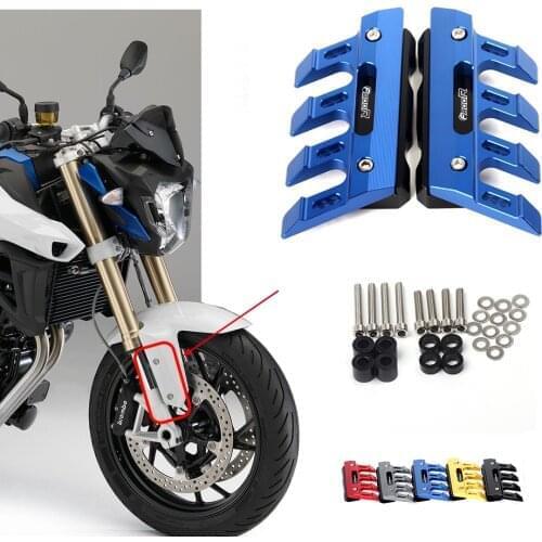 With Logo For BMW F800R F800 R Motorcycle Mudguard Front Fork Protector Guard Block Front Fender Anti-fall Slider Accessories