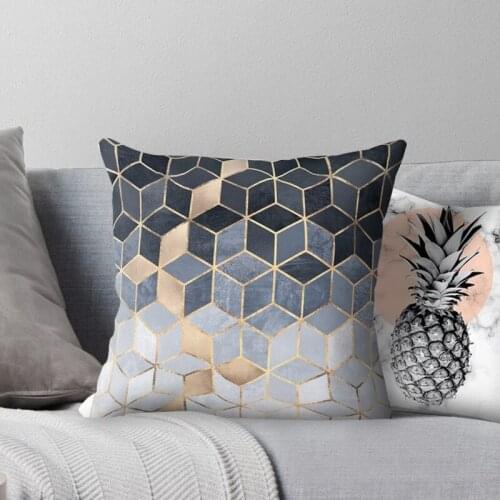 Hot Yellow Striped Pillowcase Geometric Throw Cushion Pillow Cover Printing Cushion Pillow Case Bedroom Office Home Decor