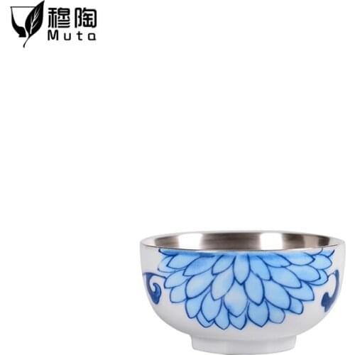 Porcelain teacup Chinese Handmade Ceramic Tea Set Teacup Master Cup Tea Bowl Drinkware portable Personal Single Cup teacups
