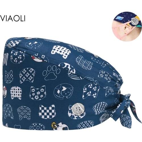 Pharmacist Scrubs Caps Hospital Operating Room Working Hats Pet Clinic Medical Cap Unisex Surgical Doctor Hats Nurse Accessories