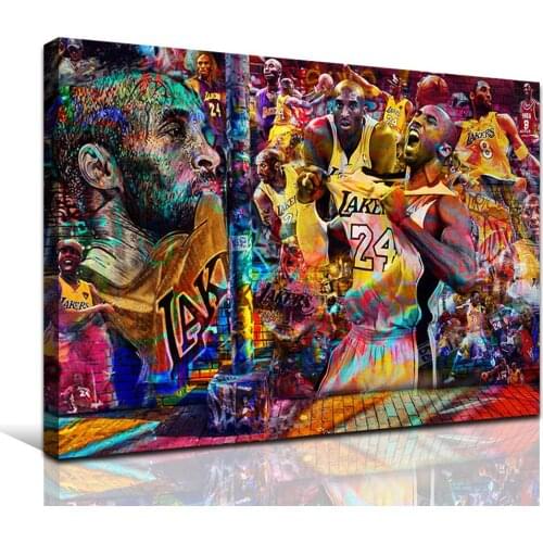 HD Wall Art Decor Pictures Sportman Basketball Player Man Canvas Painting Boy Man Males Room Wall Decoration Living Room Poster